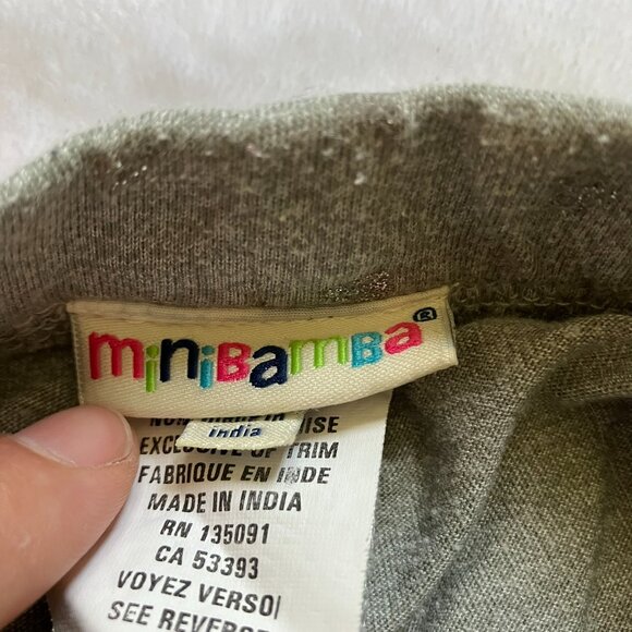 MiniBamba Baby Toddler Layered Leggings 18M | Grey Sparkle Hearts Skirted GUC - Picture 8 of 16